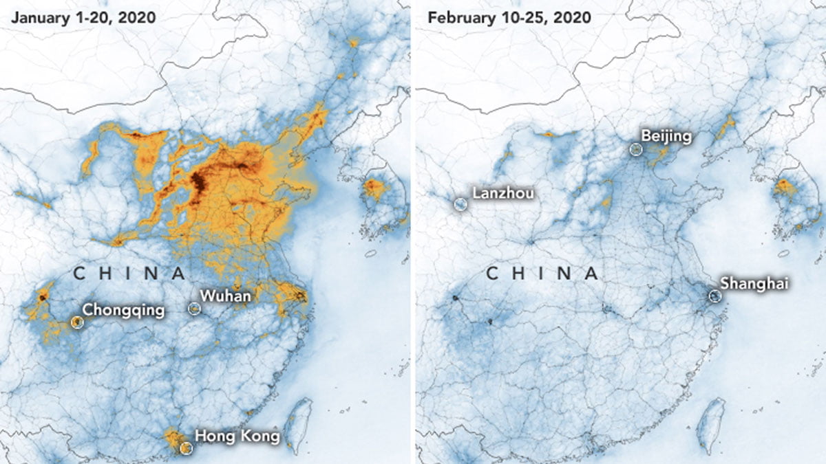 El Coronavirus ha causado disminución de la contaminación en China